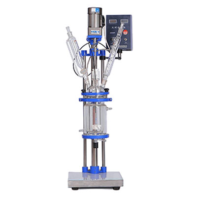 jacketed glass reactor reaction vessel