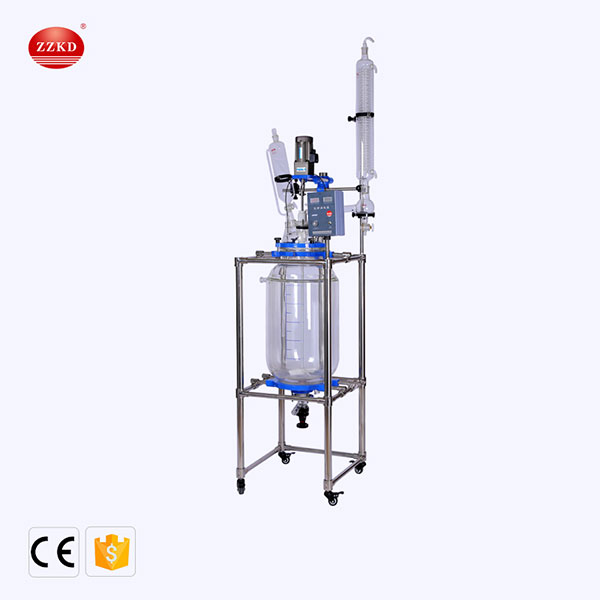 jacketed glass reactor for sale