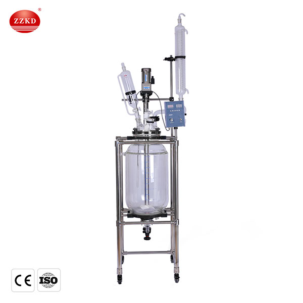 borosilicate glass reactor distillation