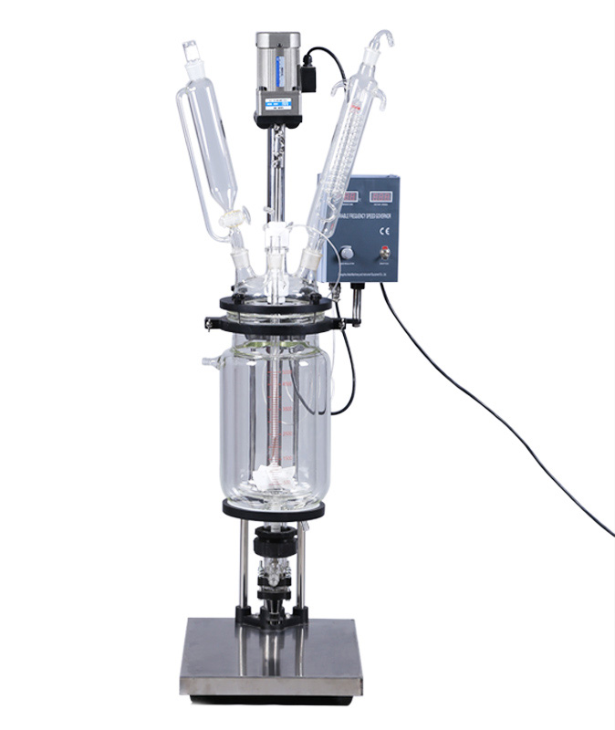 5L jacketed glass reactor