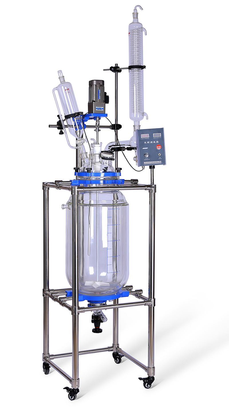 50L essential oil extraction glass reactor