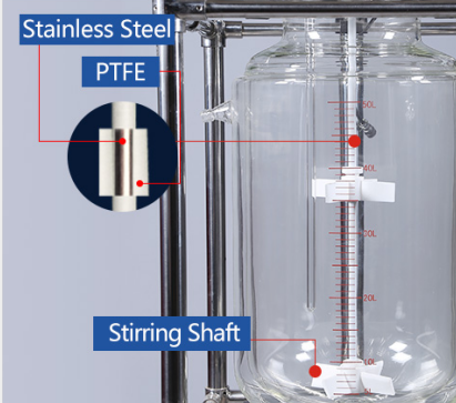 PTFE stirring shaft