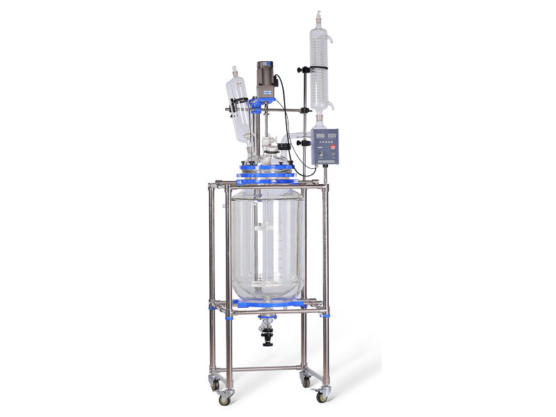 double layer glass reactor