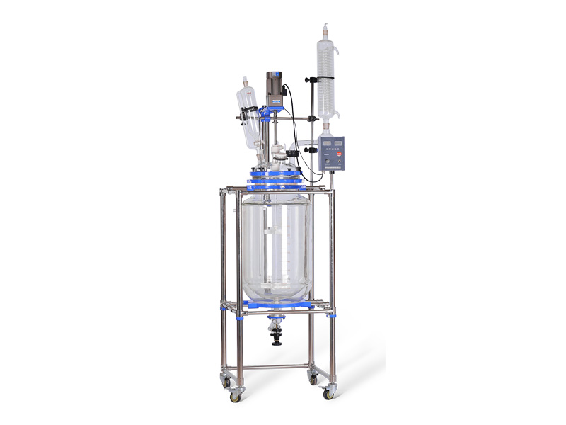 100l double walled glass reactor