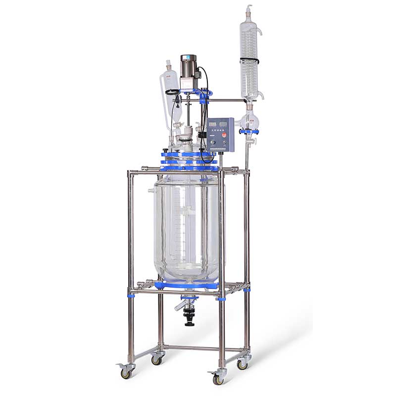 100L Jacketed glass reactor