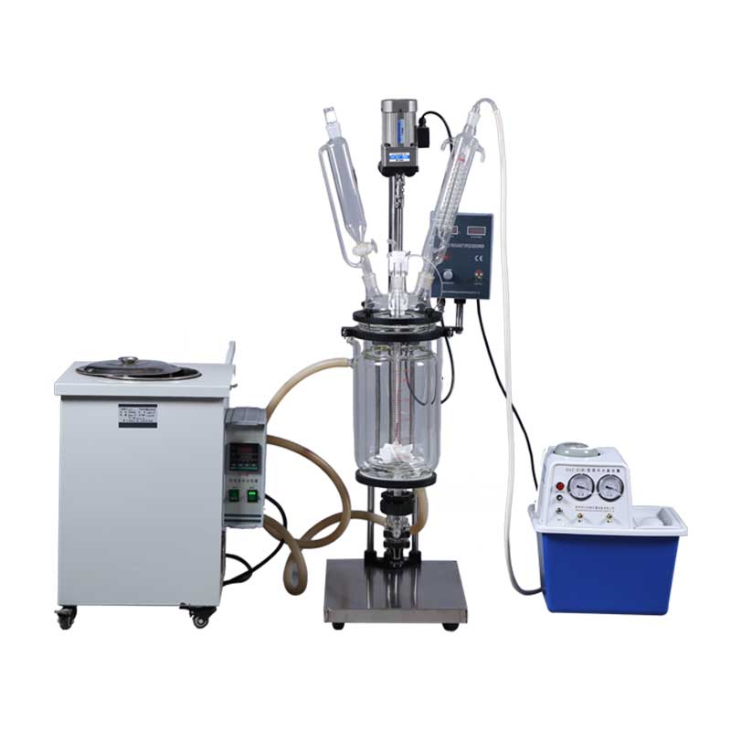 1l Complete jacketed glass reactor equipment