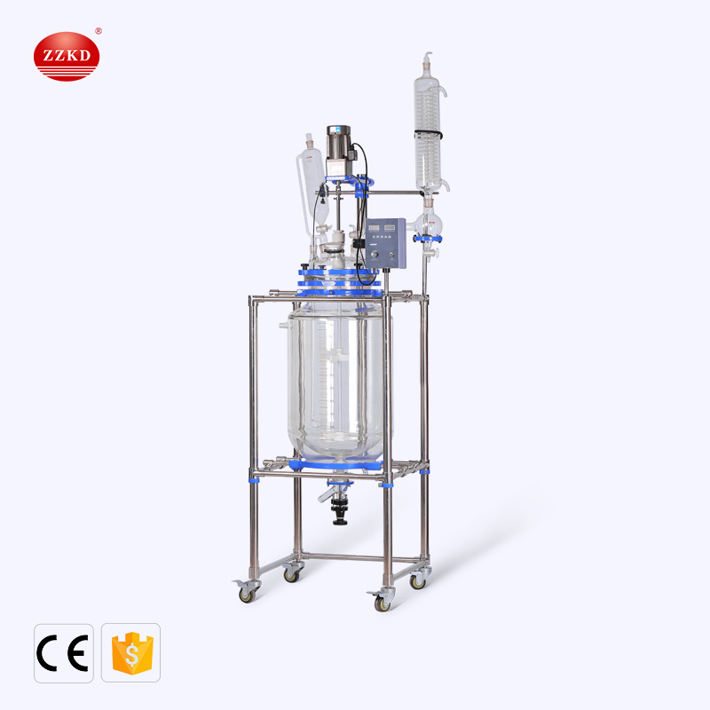 glass jacketed flask reactor vessel